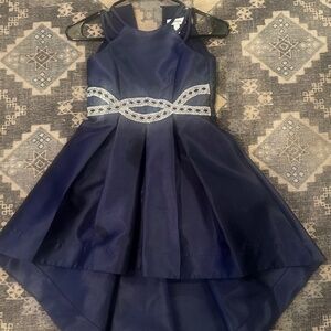 Girls navy blue formal dress